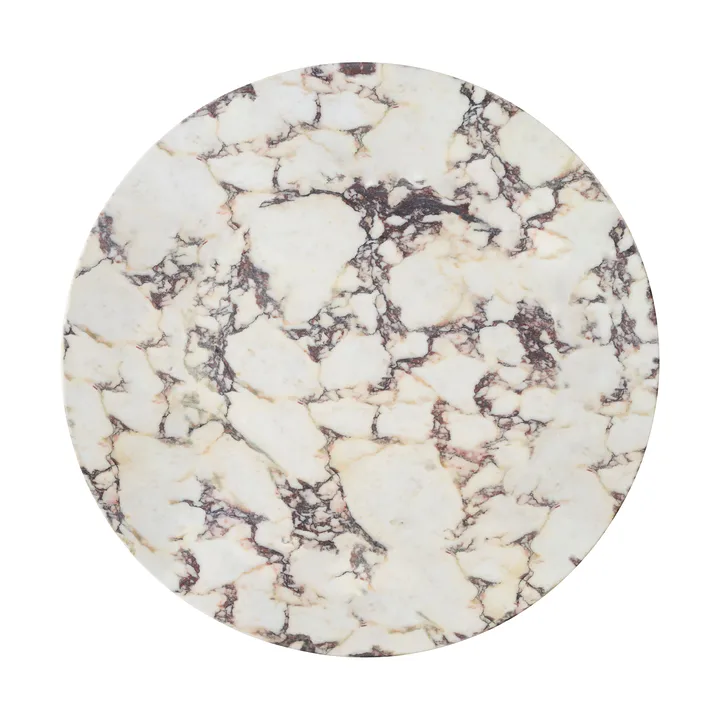 Androgyne tafelblad voor bijzettafel - Calacatta Viola, Ø65 cm - Audo Copenhagen