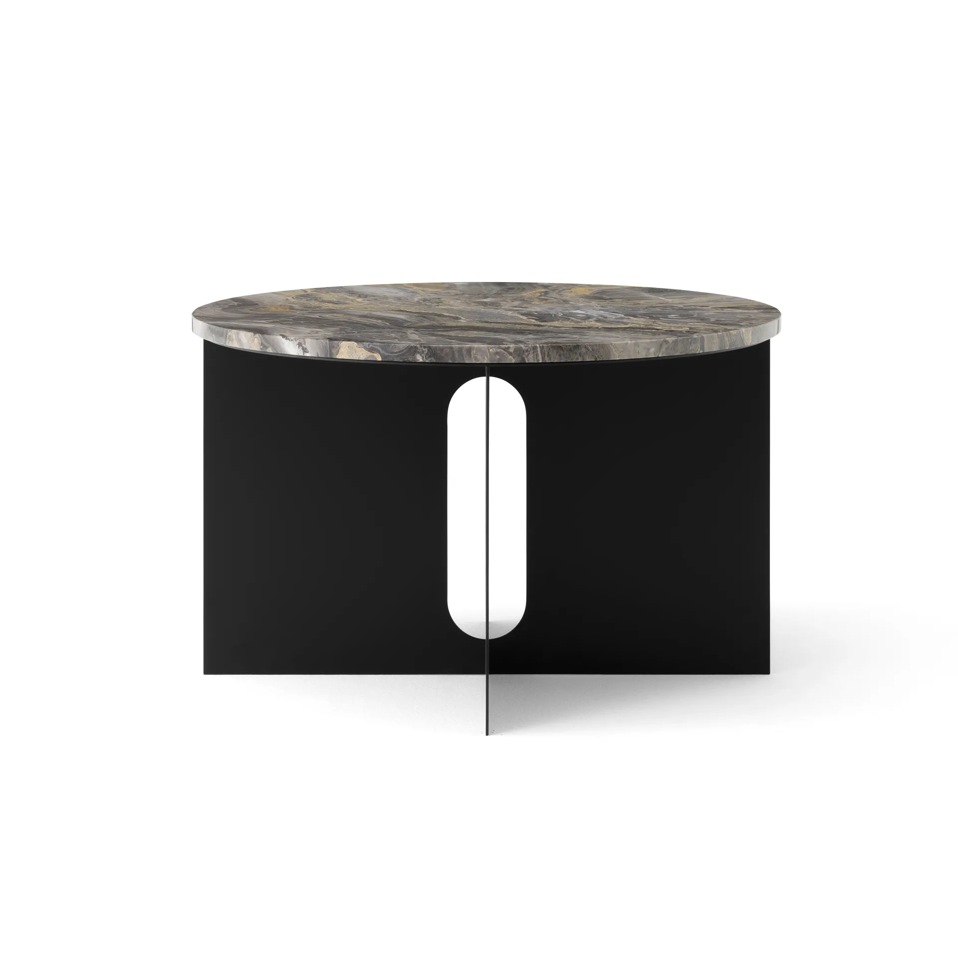 Androgyne tafelblad voor bijzettafel, Grey galaxy, Ø65 cm Audo Copenhagen