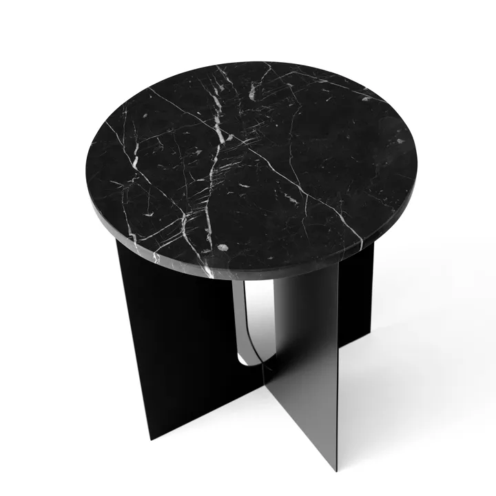 Androgyne tafelblad voor bijzettafel - Zwart, Ø42 cm - Audo Copenhagen