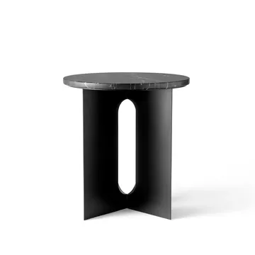 Androgyne tafelblad voor bijzettafel - Zwart, Ø42 cm - Audo Copenhagen