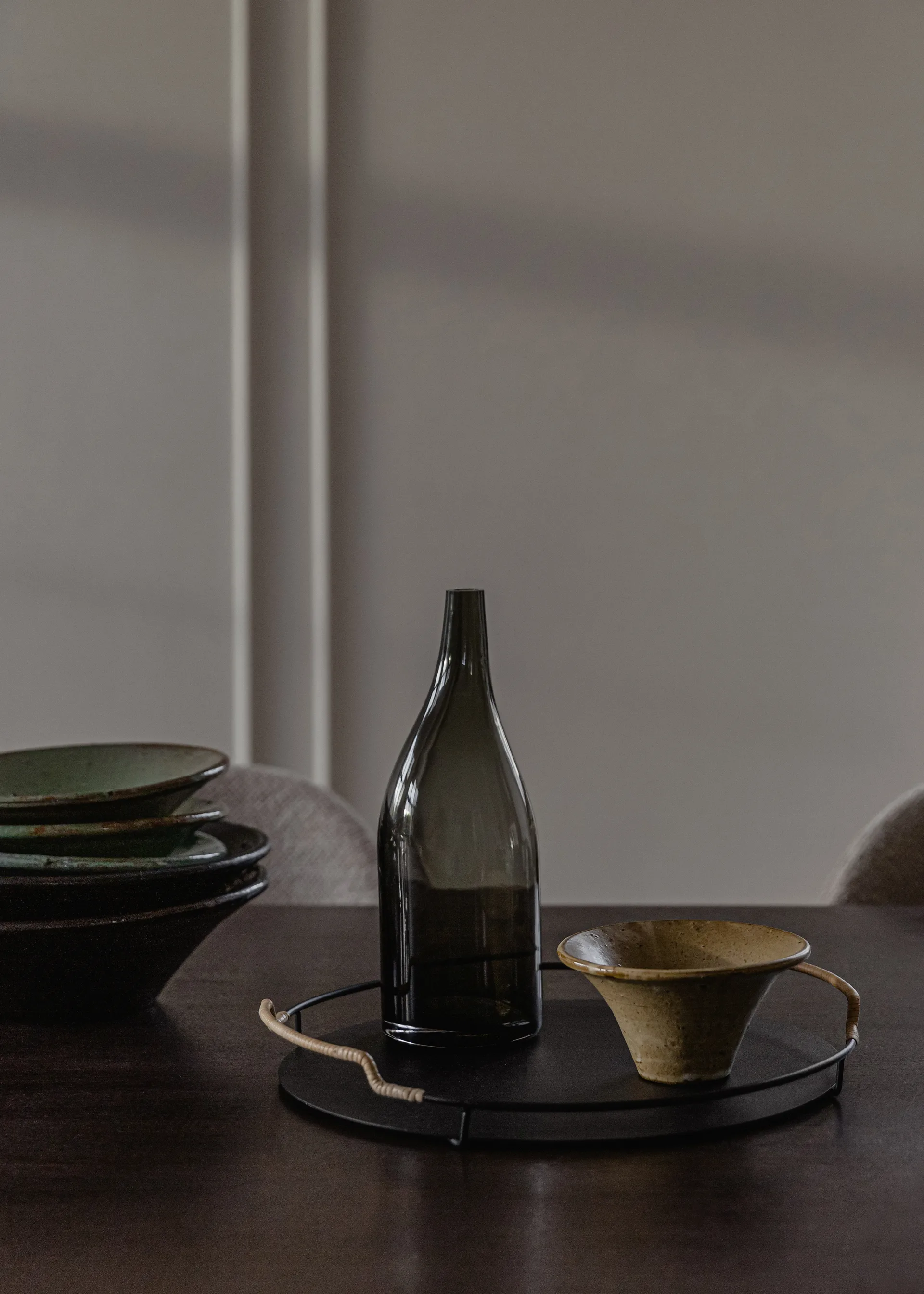 Balcony serveerschotel Ø36,5 cm, Zwart Audo Copenhagen