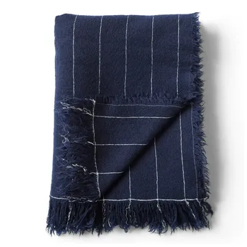 Battus plaid 130x185 cm - Indigo - Audo Copenhagen