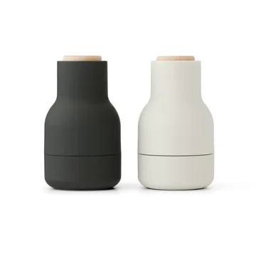 Bottle Grinder kruidenmolen Small 2-pack - Ash-carbon-beukenhout - Audo Copenhagen