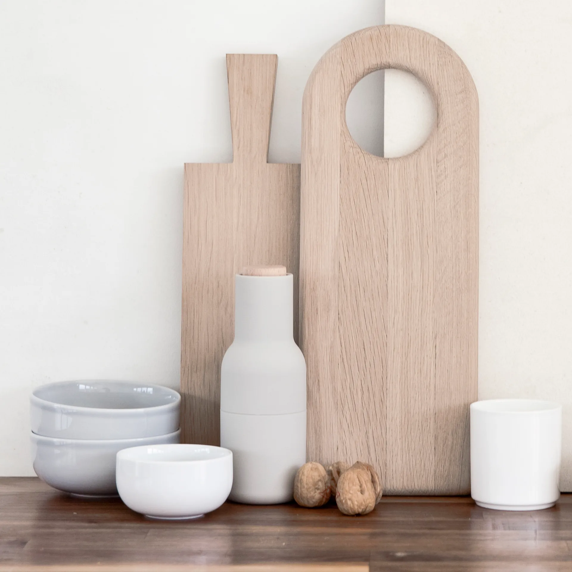 Bottle Grinder molen 2-pack, Ash-carbon (dop beuken) Audo Copenhagen