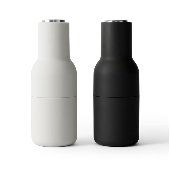 Bottle Grinder molen 2-pack - Ash-carbon (dop staal) - Audo Copenhagen