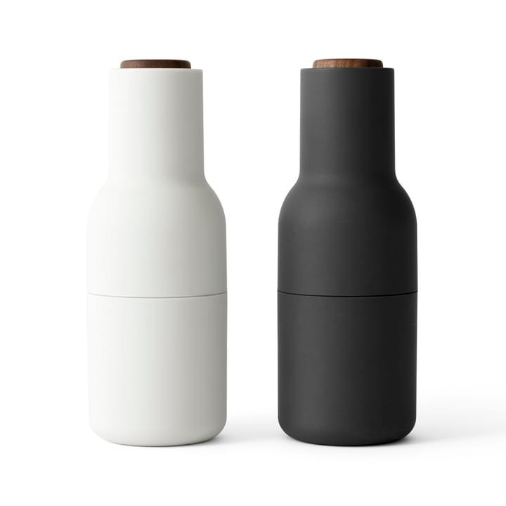 Bottle Grinder molen 2-pack - Ash-carbon (dop walnoothout) - Audo Copenhagen