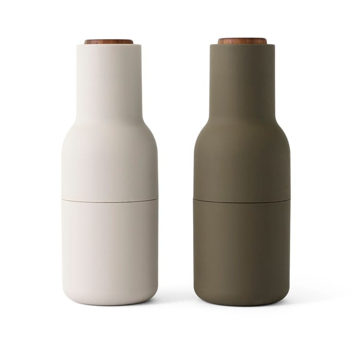 Bottle Grinder molen 2-pack - Hunting green-beige  - Audo Copenhagen