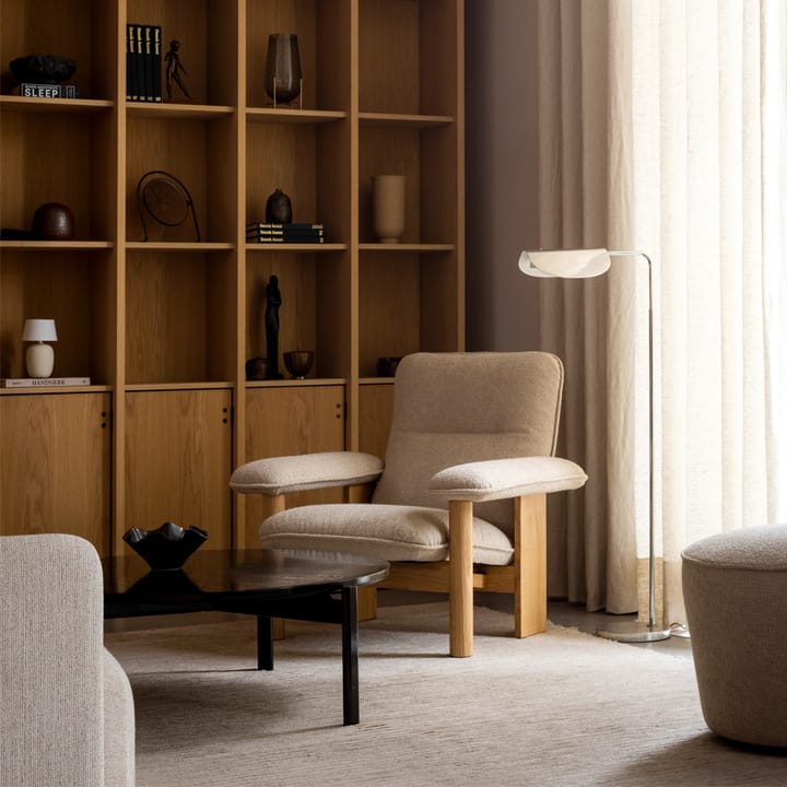 Brasilia fauteuil, Oiled oak-Bouclé 02 beige Audo Copenhagen