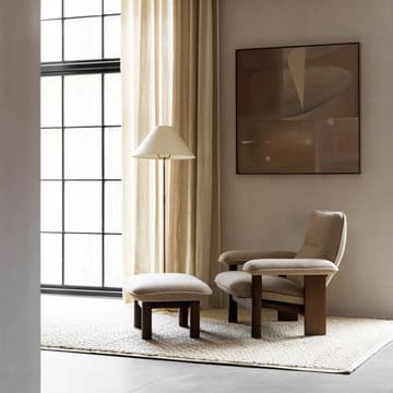 Brasilia fauteuil - Walnut-Bouclé 02 beige - Audo Copenhagen