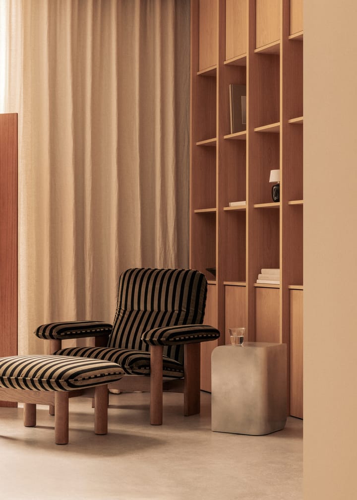 Brasilia fauteuil, Walnut-Cabanon soft Audo Copenhagen