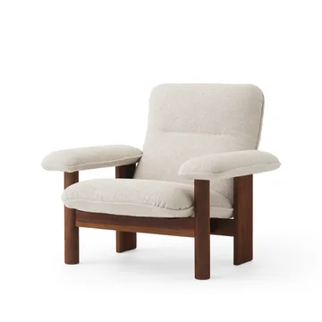 Brasilia fauteuil - Walnut-Moss 011 grey - Audo Copenhagen