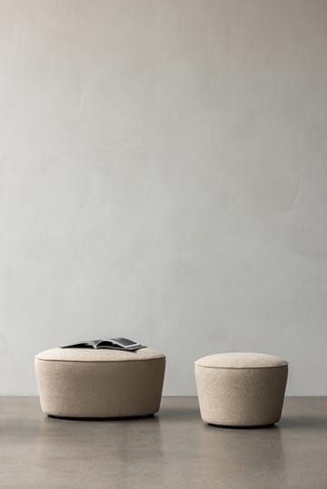 Cairn poef ovaal - Bouclé 02 - Audo Copenhagen