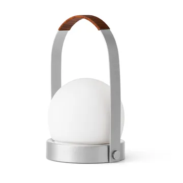 Carrie draagbare tafellamp - Borstad aluminium - Audo Copenhagen