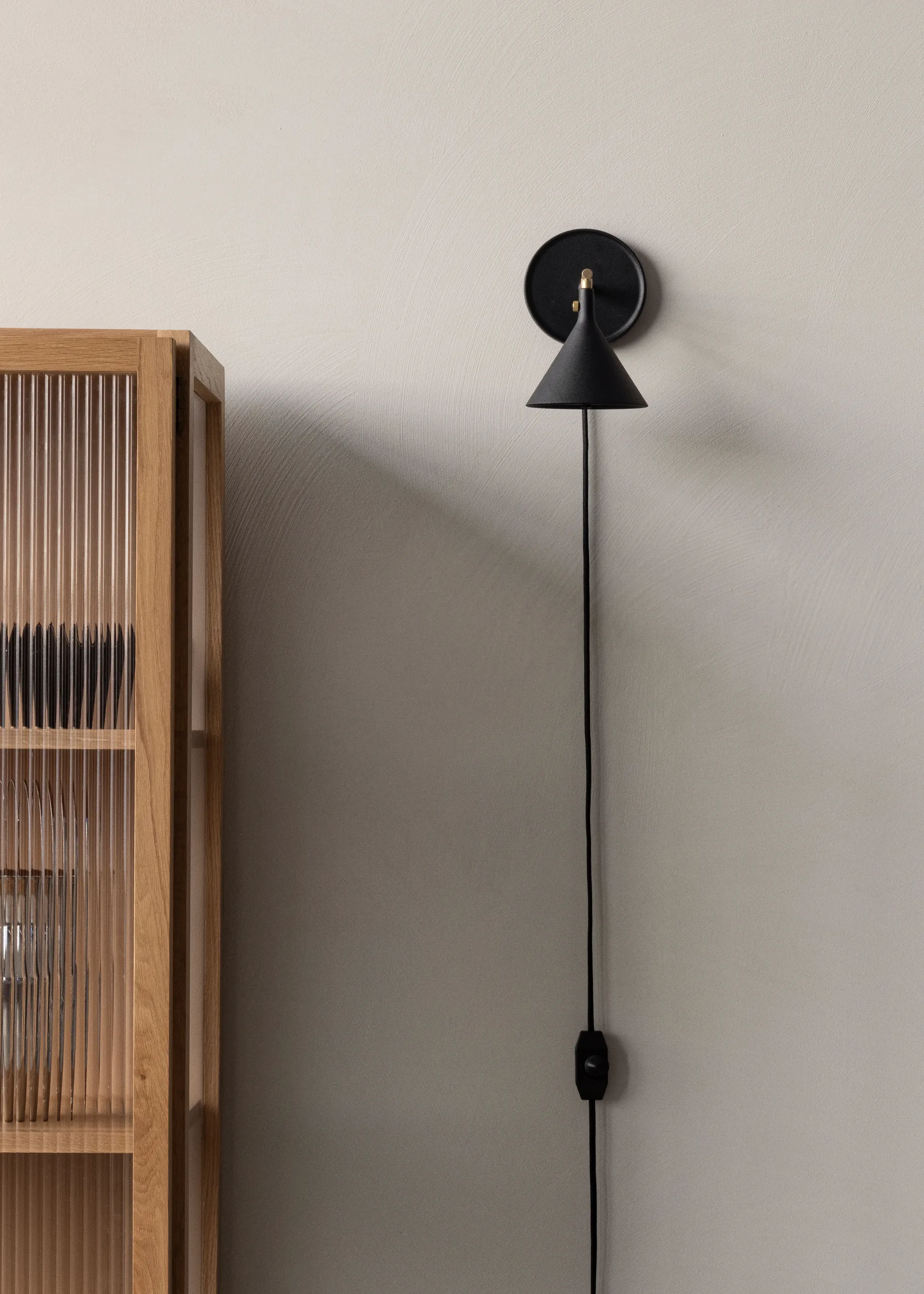 Cast Sconce wandlamp, Zwart Audo Copenhagen