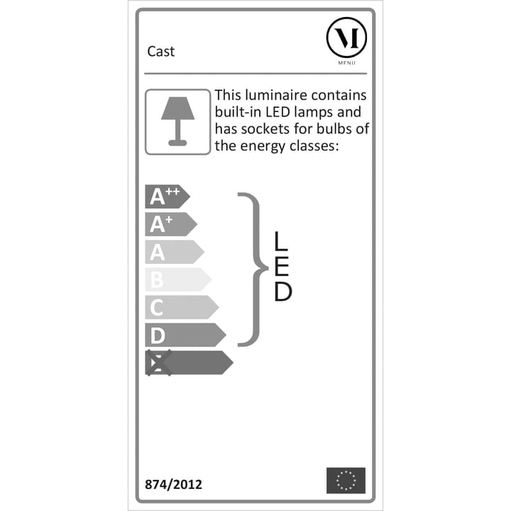 Cast shape 1 hanglamp, Zwart Audo Copenhagen