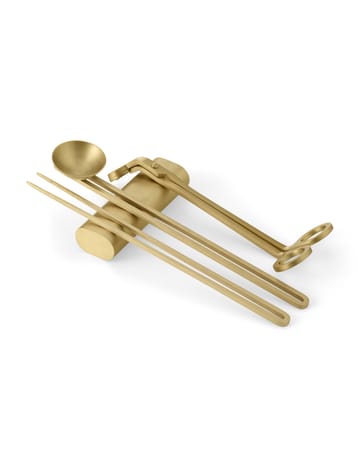 Clip care kit kaarsen 4-delig - Messing - Audo Copenhagen