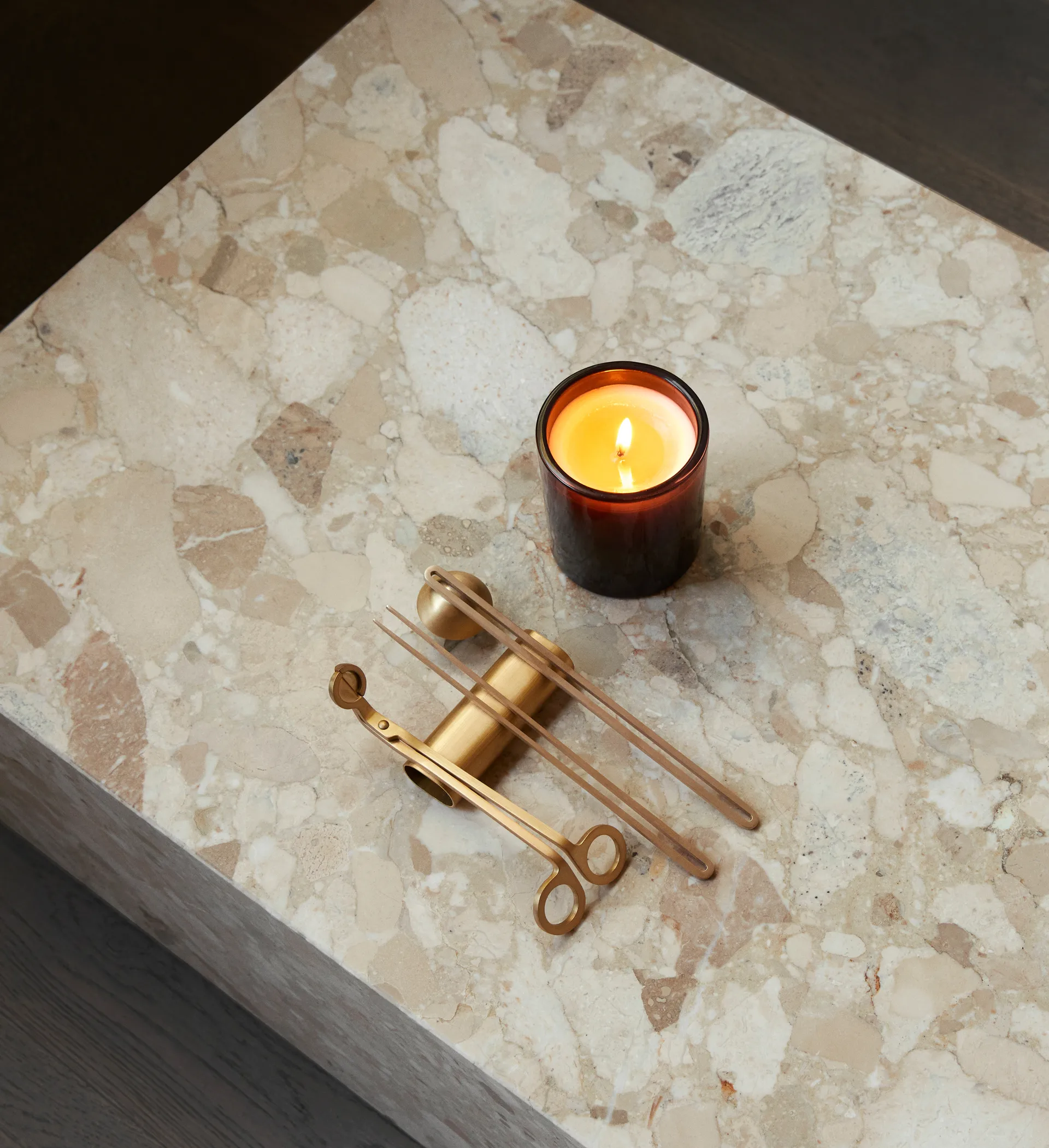 Clip care kit kaarsen 4-delig, Messing Audo Copenhagen
