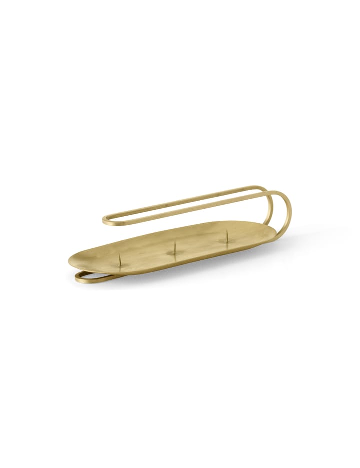 Clip kandelaar voor 3 kaarsen 5 cm, Messing Audo Copenhagen