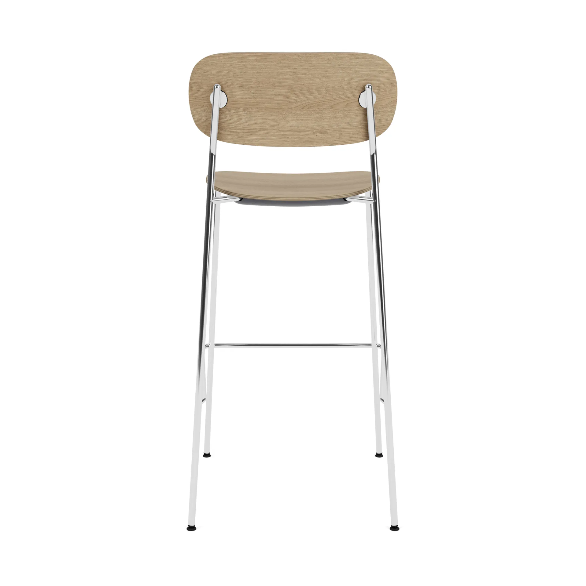 Co Bar Chair barkruk, Gechromeerd staal, 75 cm Audo Copenhagen