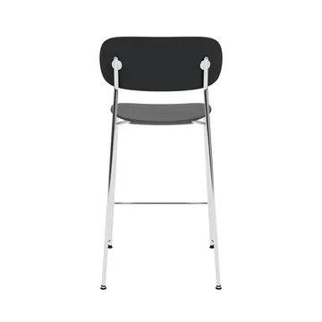 Co Bar Chair barkruk - Zwart eiken-verchroomd staal, 65 cm - Audo Copenhagen