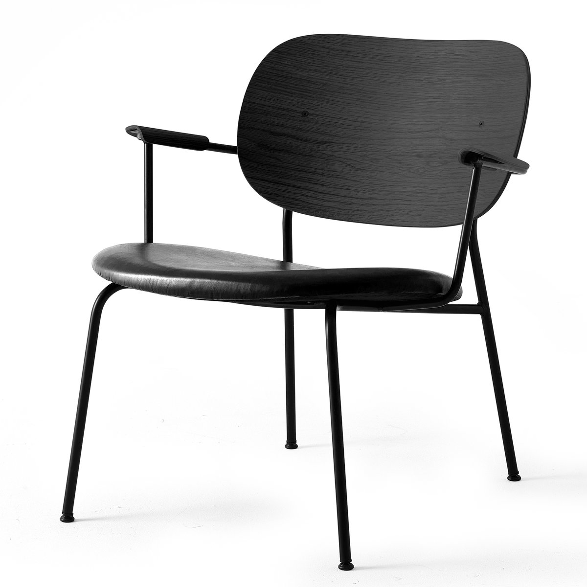 Audo Copenhagen Co Chair loungestoel Zwart eikenhout