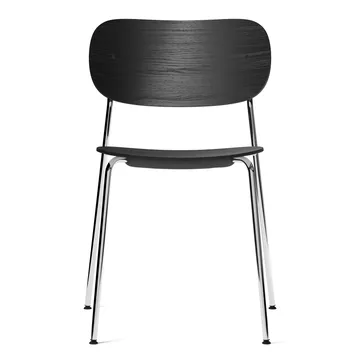 Co eetstoel verchroomde poten - Zwart eikenhout - Audo Copenhagen