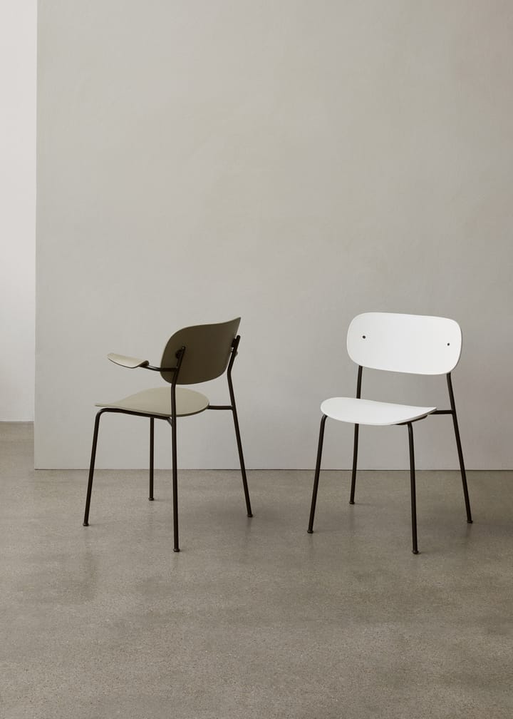 Co eettafelstoel, Wit-kunststof Audo Copenhagen