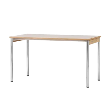 Co Table conferentietafel 140x70cm - Chrome, laminate creme - Audo Copenhagen