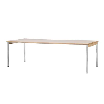 Co Table conferentietafel 240x100cm - Chrome, laminate creme - Audo Copenhagen
