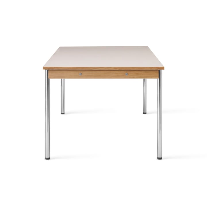 Co Table conferentietafel 240x100cm, Chrome, laminate creme Audo Copenhagen