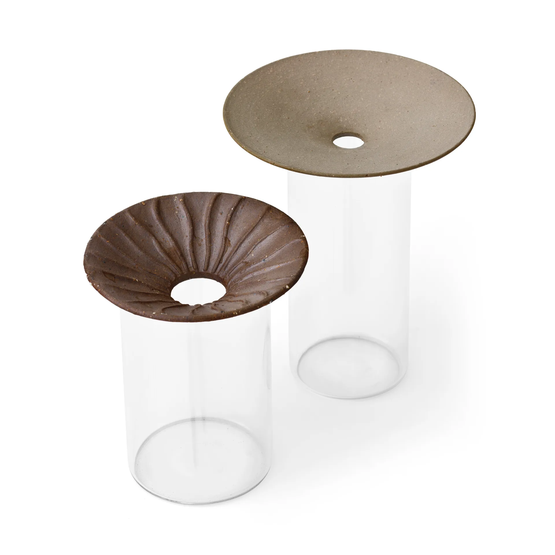 Cresco Propagation vaas 2-delig, Bruin-transparant Audo Copenhagen