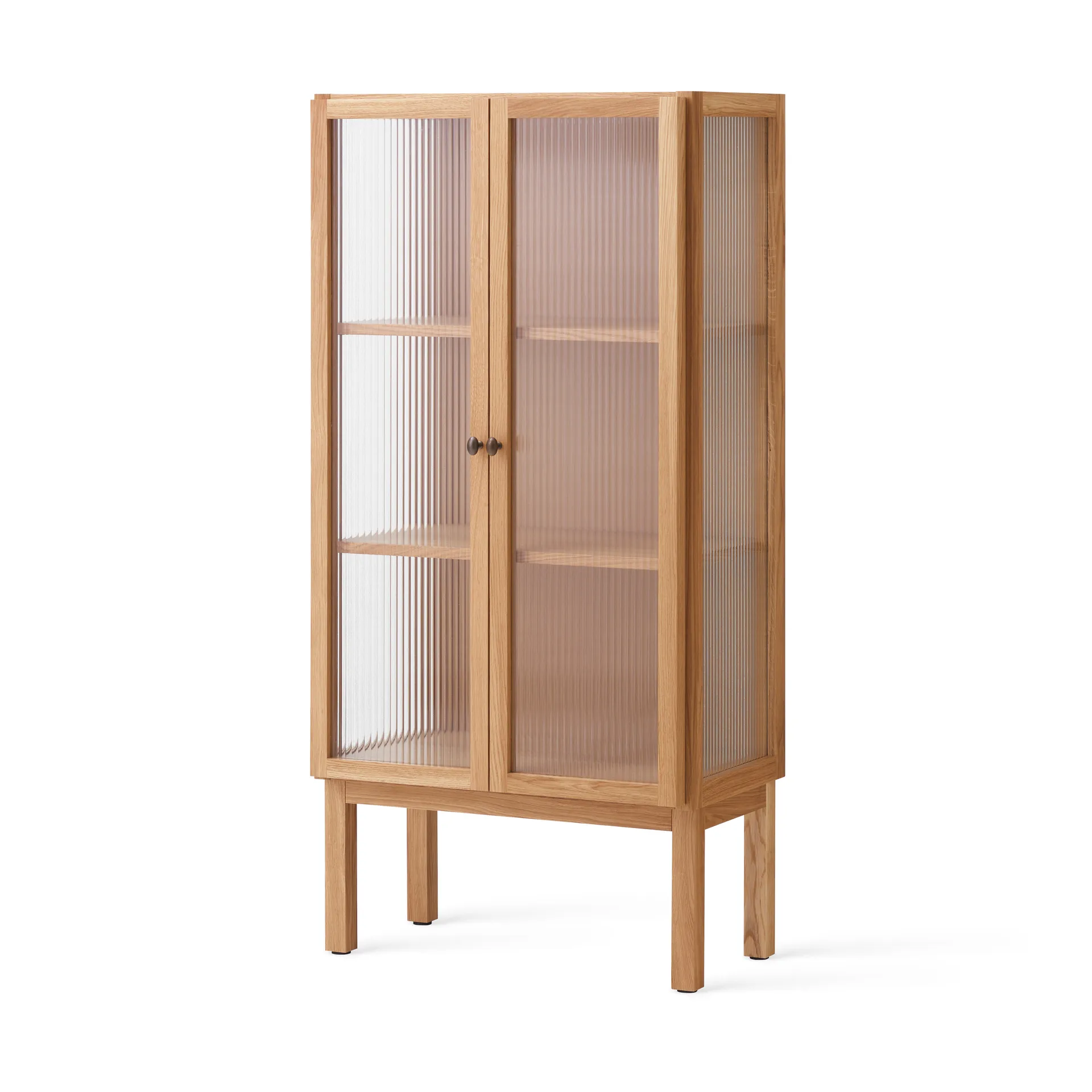 Curiosity kast met glazen deuren 143 cm, Oak Audo Copenhagen