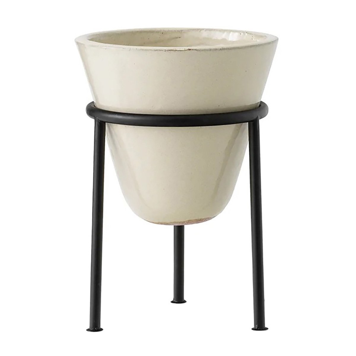 Audo Copenhagen Daiza bloempot met st Ø25x35 cm Ivory