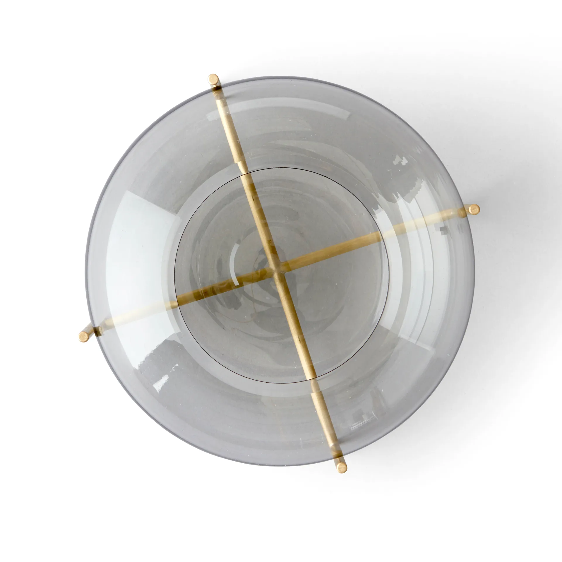 Échasse waxinelichtjeshouder geborsteld messing, Smoke Audo Copenhagen