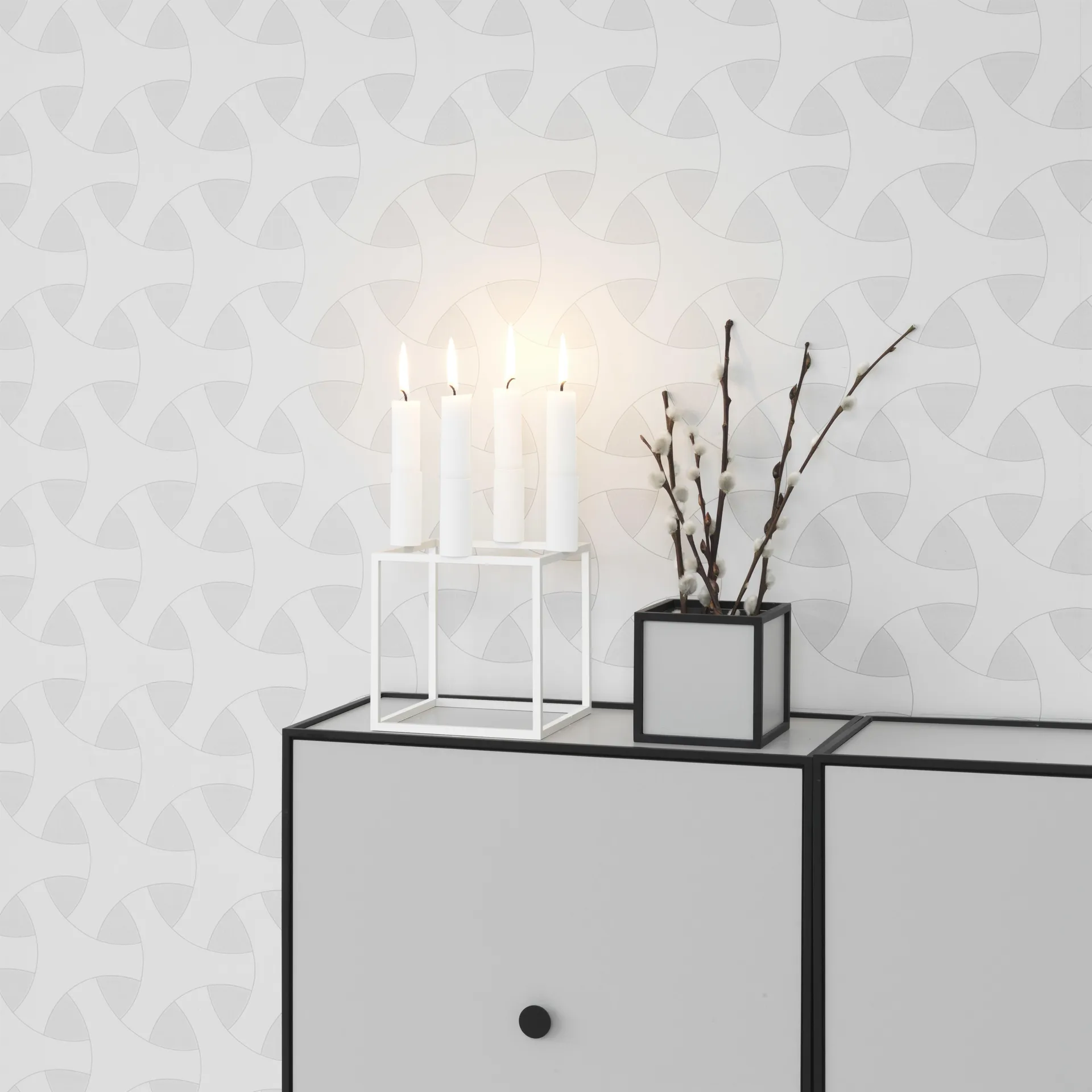 Frame 10 box met deksel, lichtgrijs Audo Copenhagen