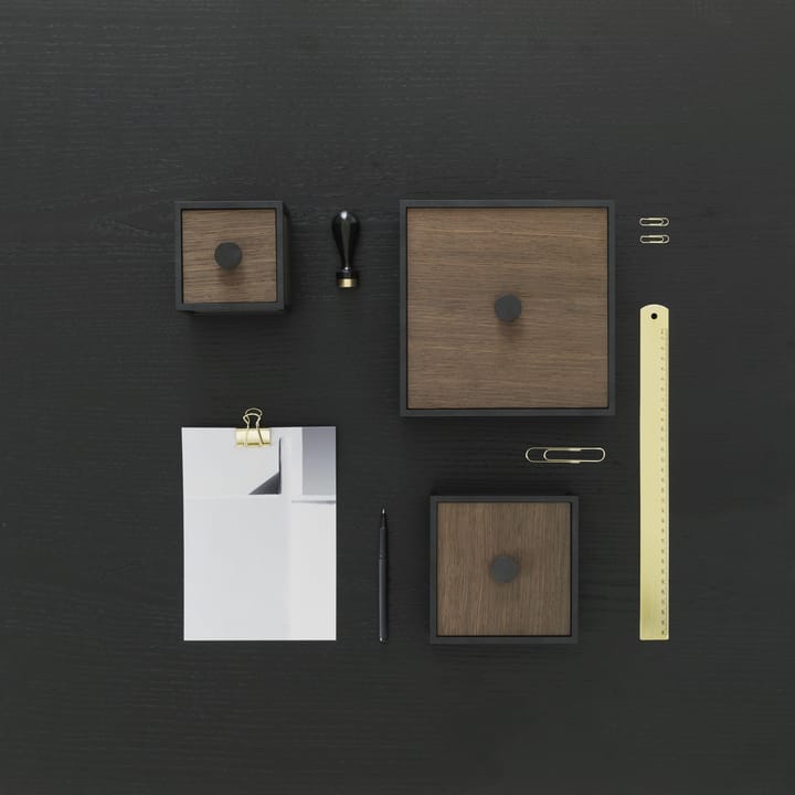Frame 14 box met deksel - gerookt eiken - Audo Copenhagen