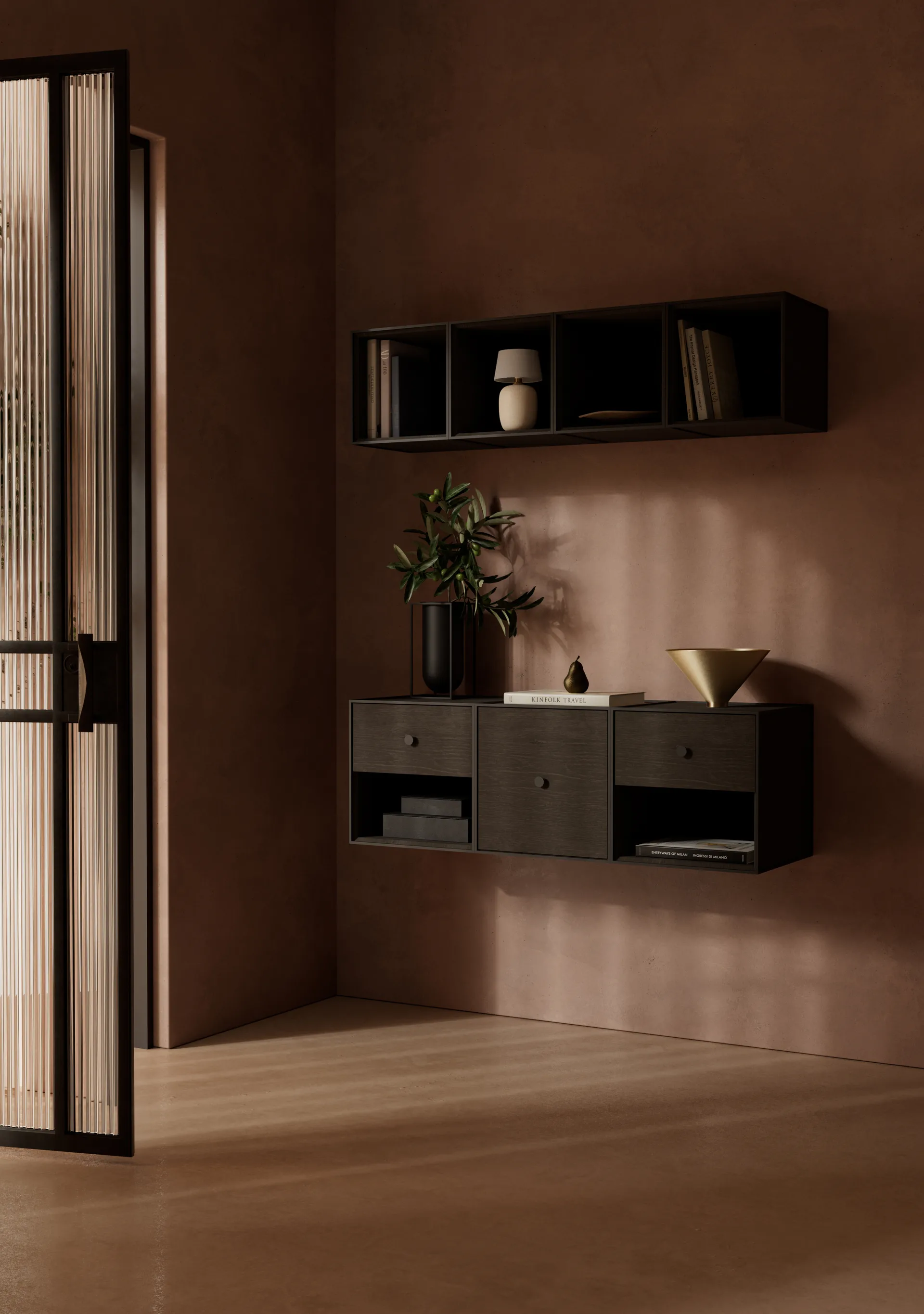 Frame 35 kubus zonder deur, gerookt eiken Audo Copenhagen