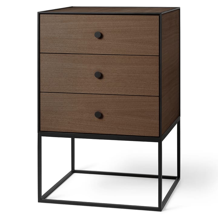 Frame 49 bijzettafel met drie lades - Gerookt eikenhout - Audo Copenhagen