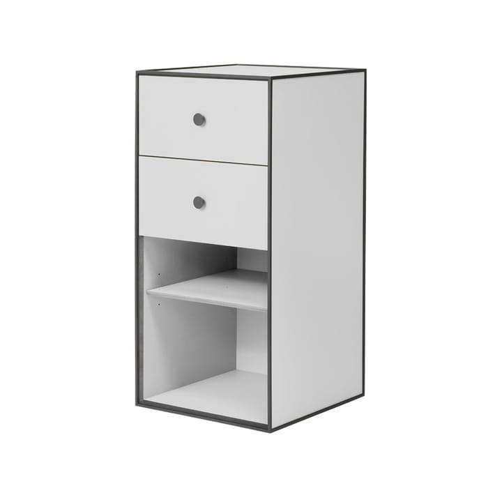 Frame 70 kast - Light grey-2 lades-1 plank - Audo Copenhagen