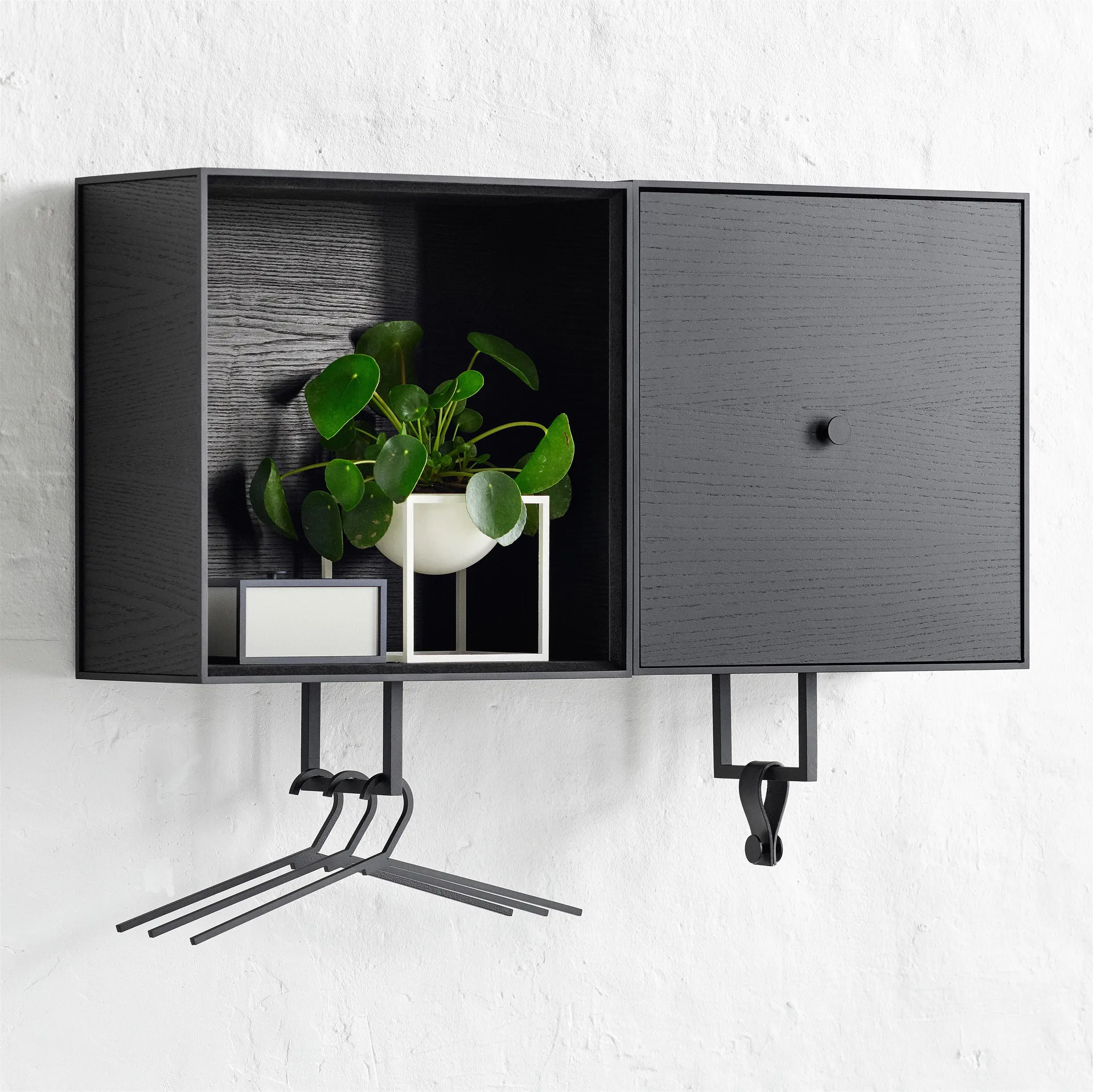 Hangar kleerhanger 3-pack, zwart Audo Copenhagen