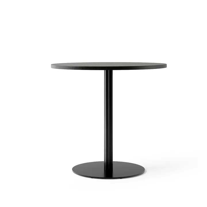 Harbour Column eettafel - Oak black-zwart onderstel, Ø80 cm - Audo Copenhagen