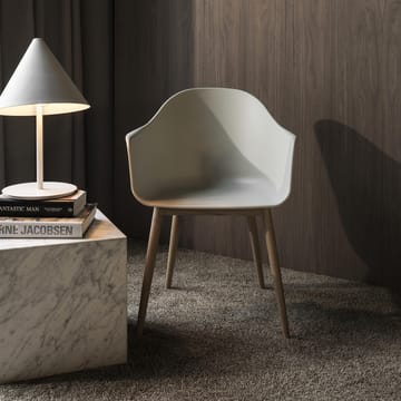 Harbour stoel armleuningen eiken poten - light grey - Audo Copenhagen