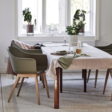 Harbour stoel armleuningen eiken poten - olive - Audo Copenhagen