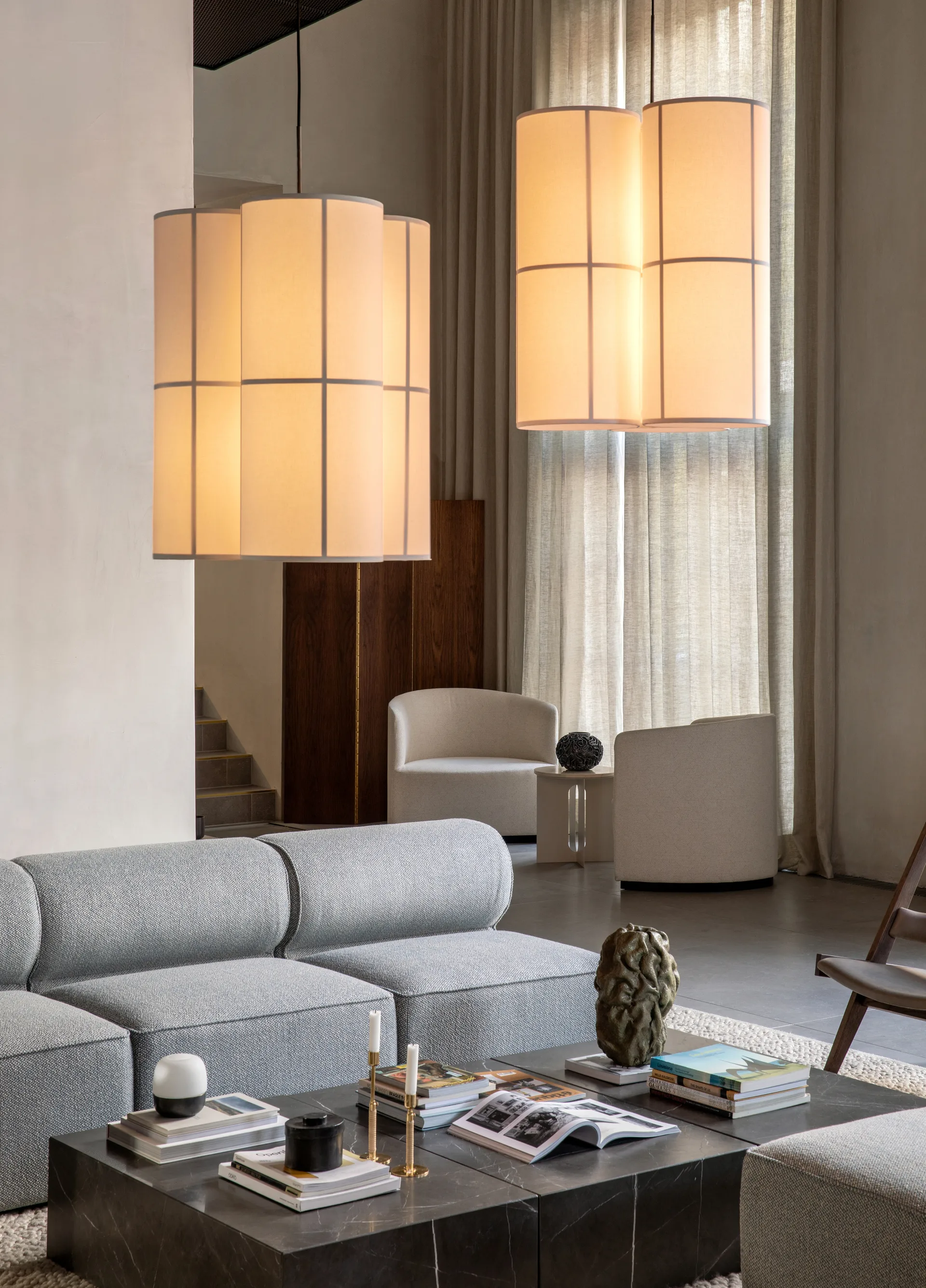 Hashira Cluster hanglamp raw, 75 cm Audo Copenhagen