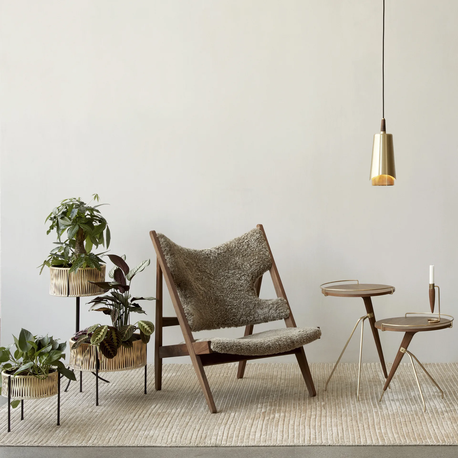 Houkime vloerkleed 170x240 cm, Beige Audo Copenhagen