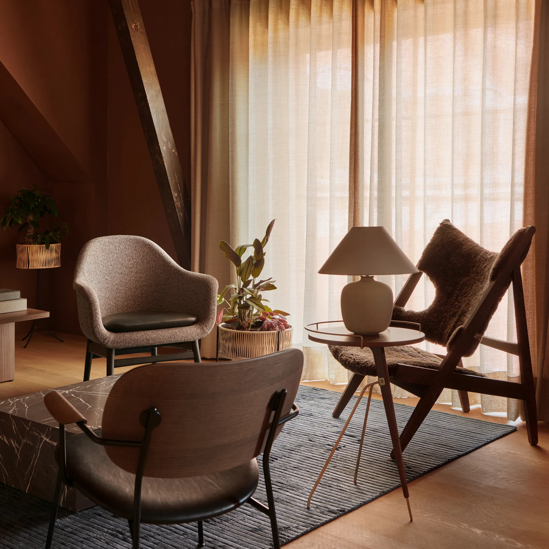 Houkime vloerkleed 170x240 cm, Midnight Audo Copenhagen