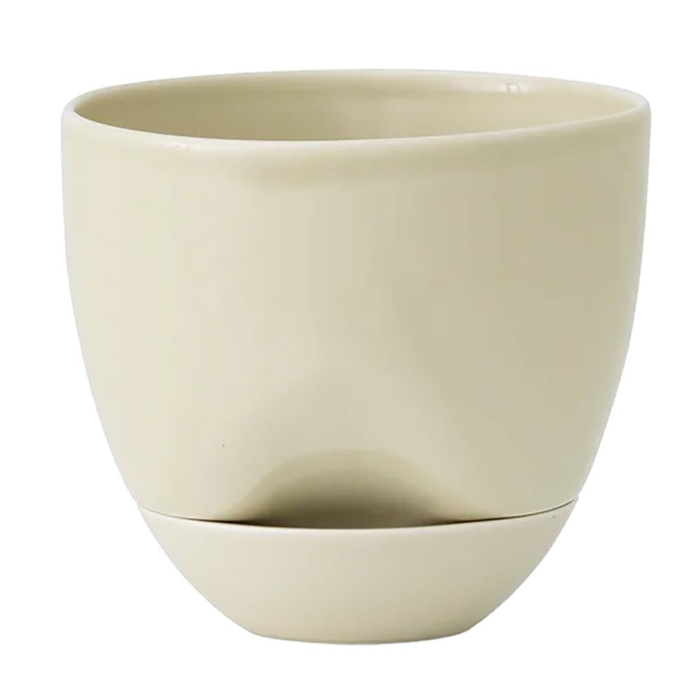 Audo Copenhagen Hydrous bloempot o12 cm Ashen | Scandinavisch Interieur | Vazen | Wit