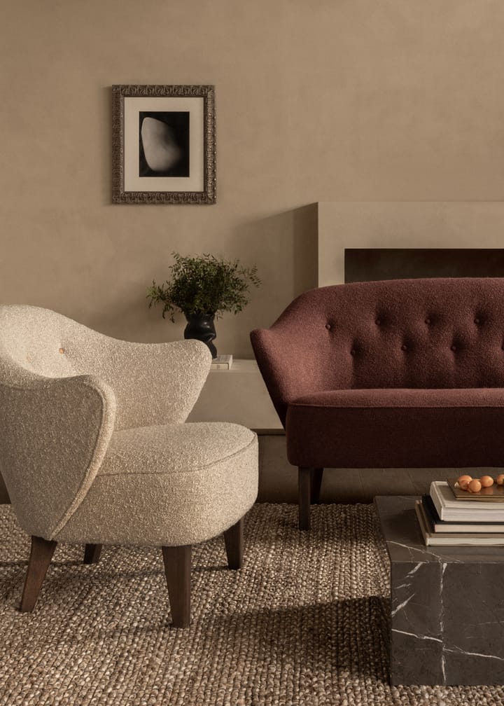 Ingeborg fauteuil, Sahcozero beige-poten gerookt eikenhout Audo Copenhagen