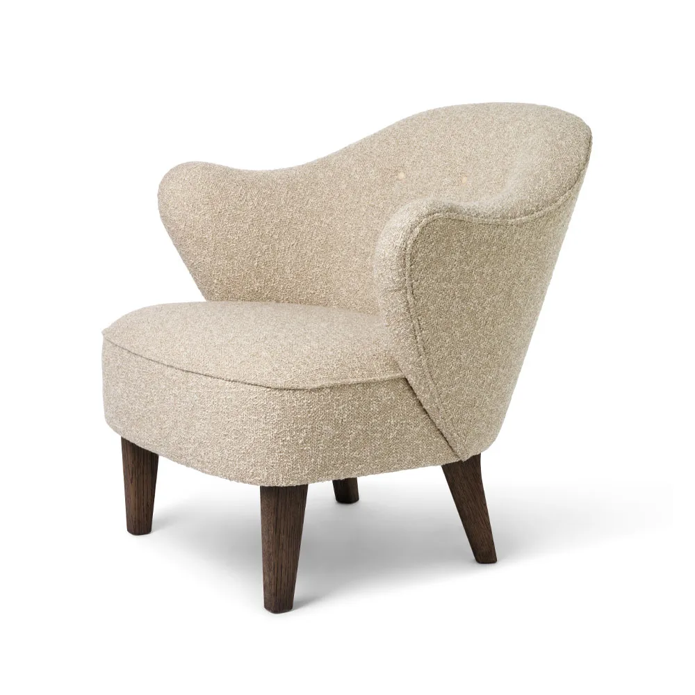 Ingeborg fauteuil, Sahcozero beige-poten gerookt eikenhout Audo Copenhagen