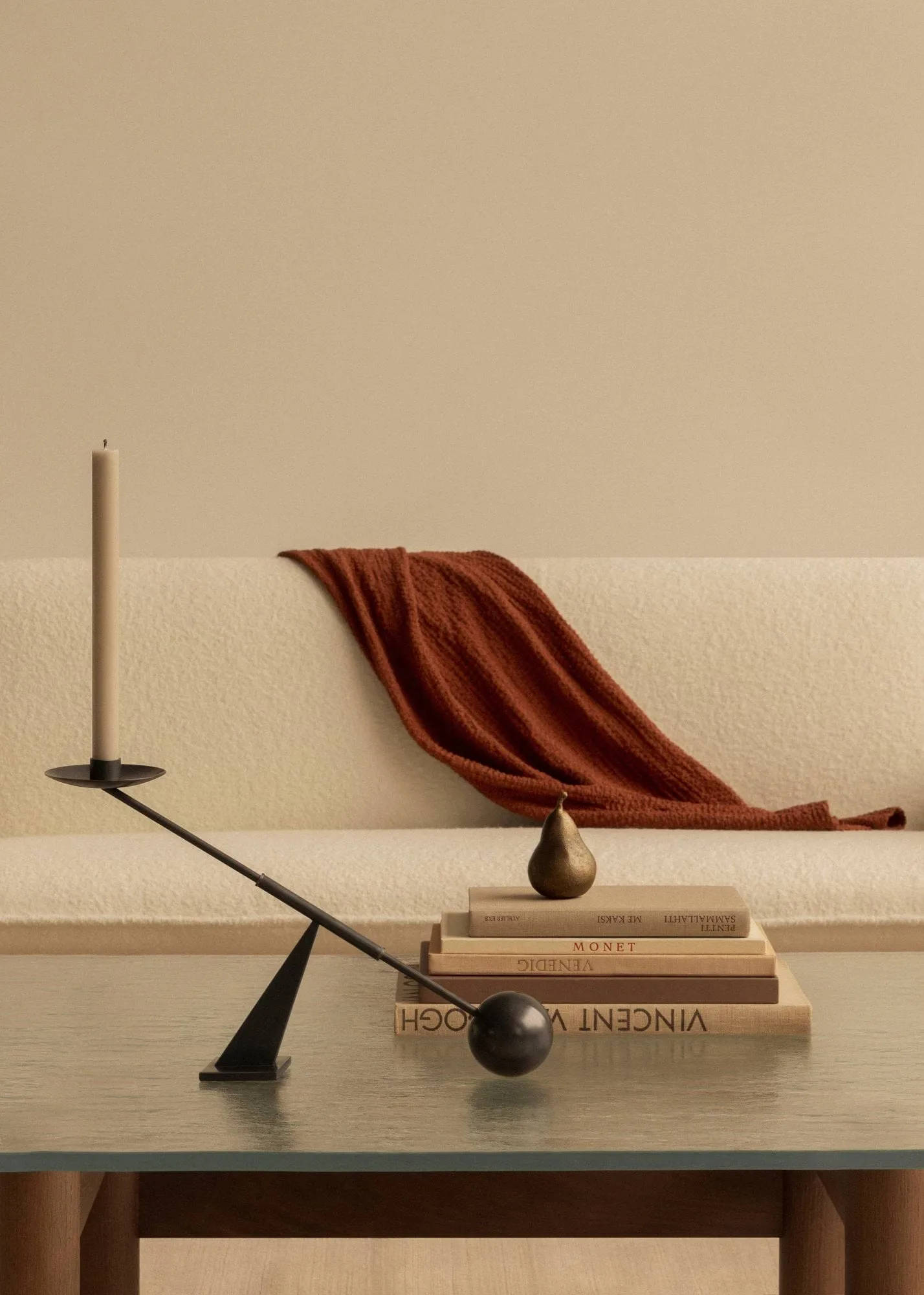 Interconnect kandelaar 42,5 cm, Bronzed brass Audo Copenhagen